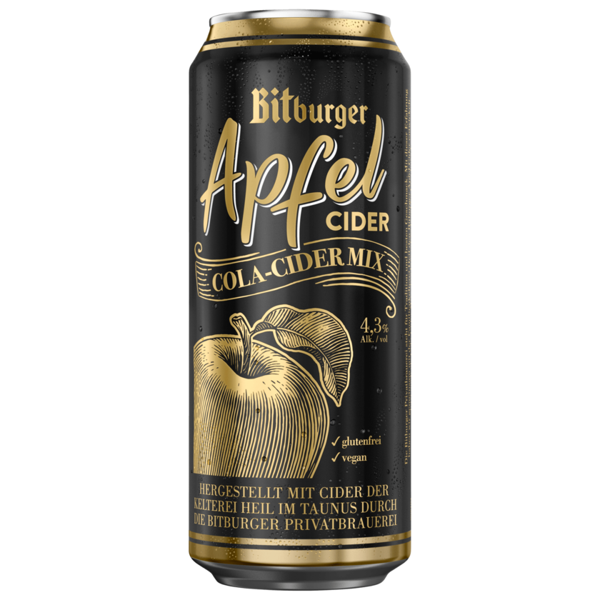Bitburger Apfel Cola Cider Mix 0,5l